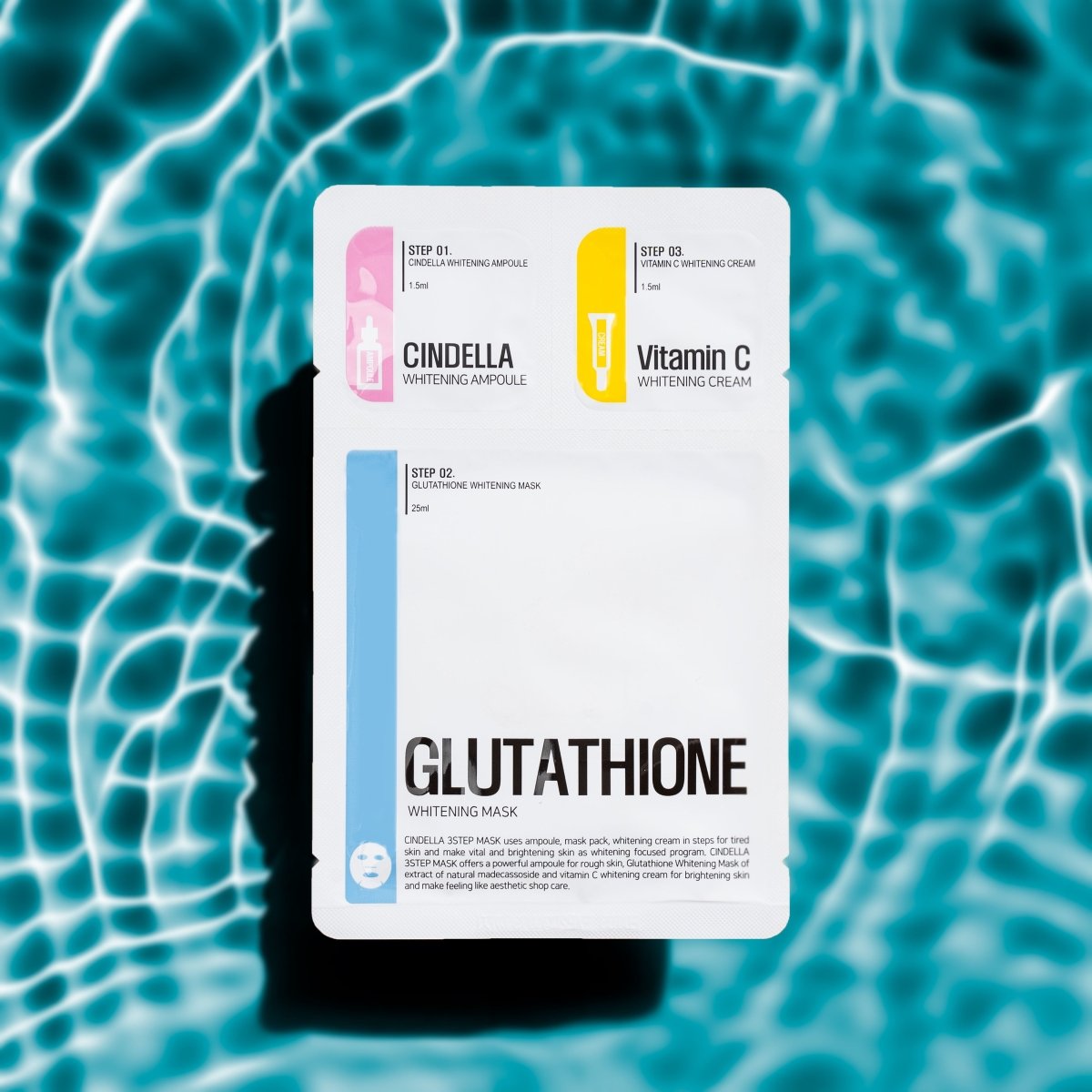 CINDELLA 3 - Step Mask Pack Whitening Mask - XQ