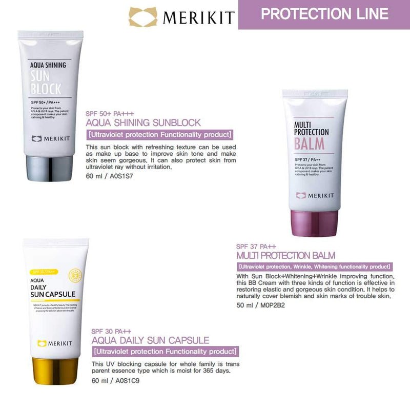 A white and purple tube of Merikit Multi Protection Balm.