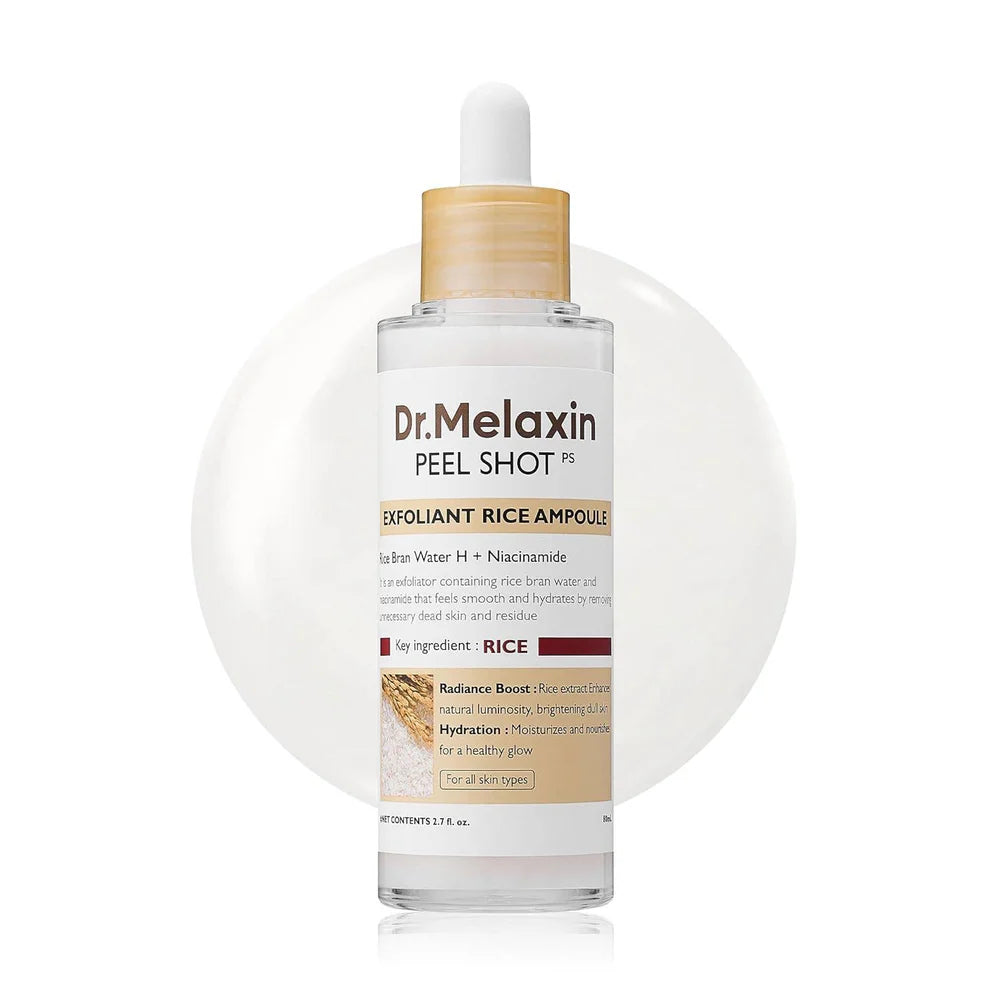 Dr.Melaxin - Peel Shot Glow White Rice Peeling Ampoule 80ml
