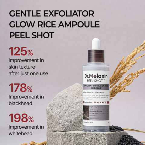 Dr.Melaxin - Peel Shot Exfoliating Black Rice Ampoule