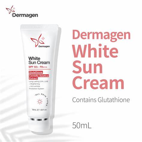 Dermagen - White Sun Cream SPF 50+ Pa+++ (W. Glutathione) 1.76oz