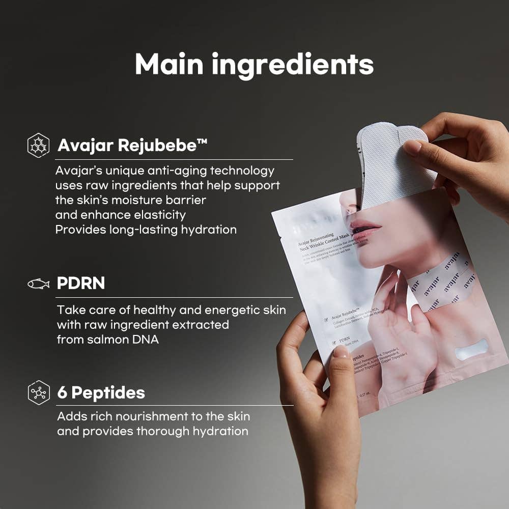 AVAJAR Rejuvenating Neck Wrinkle Control Mask