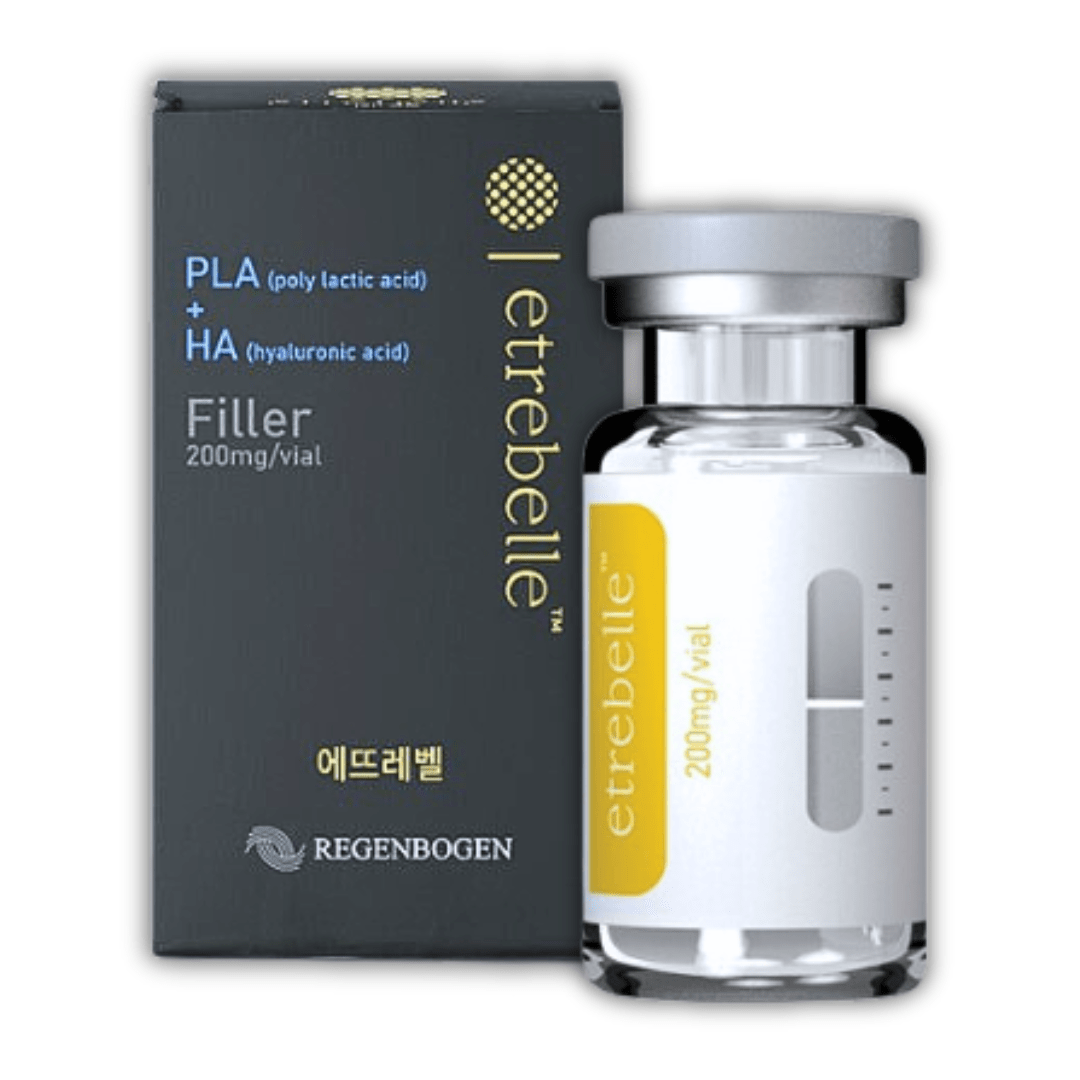 Etrebelle PLA & HA Skin Booster Plumper 200mg vial and box.