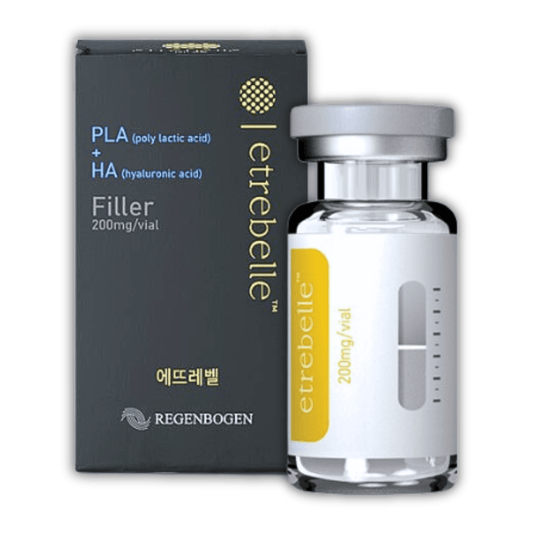 Etrebelle PLA & HA Skin Booster Plumper 200mg vial and box.