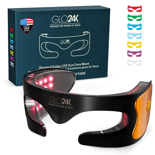 GLO24K Bionic 7 Color LED Eye Care Mask - XQ