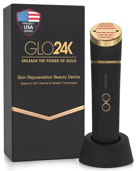 GLO24K Skin Rejuvenation LED Beauty Device Face 1pc