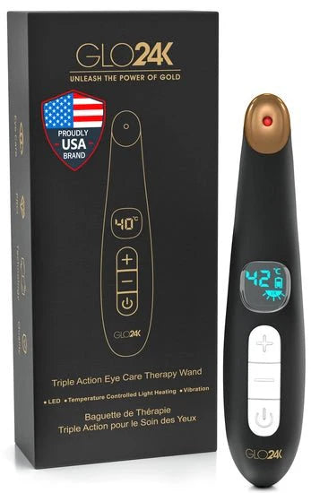 GLO24K Triple Action Eye Care Therapy Wand 1pc