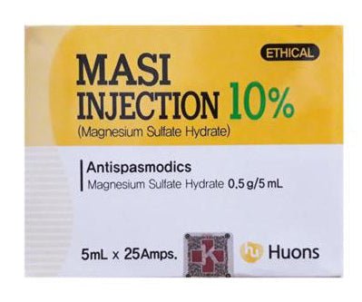 Masi Injection - Magnesium Sulphate Hydrate 10% 500mg - XQ