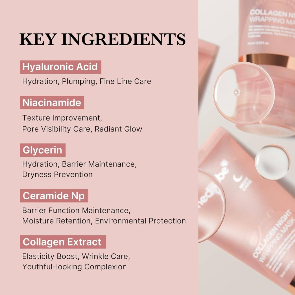 MEDICUBE Collagen Overnight Wrapping Peel Off Facial Mask (75ml) - XQ