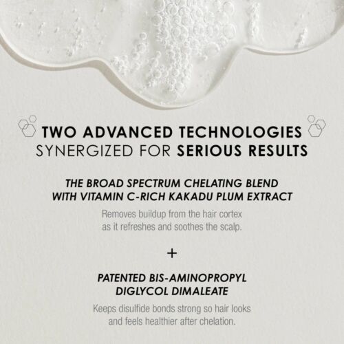 A white background with text describing two advanced hair care technologies.
