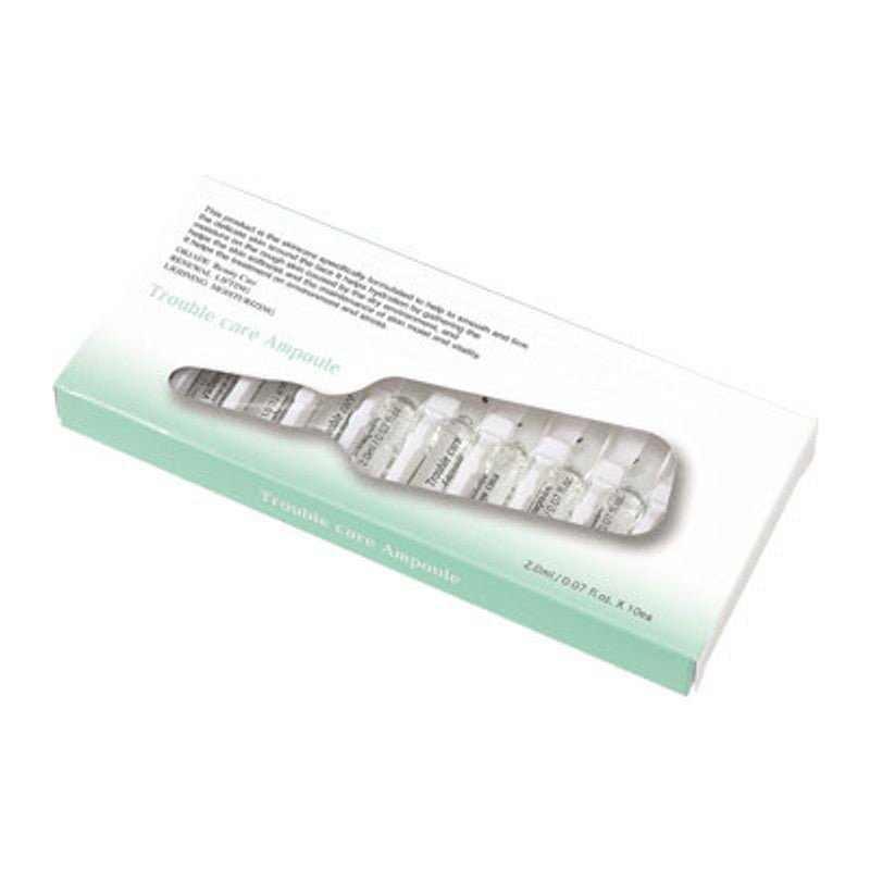 A white box of OR'JADE Clear Care Ampoule with ten small ampoules visible.